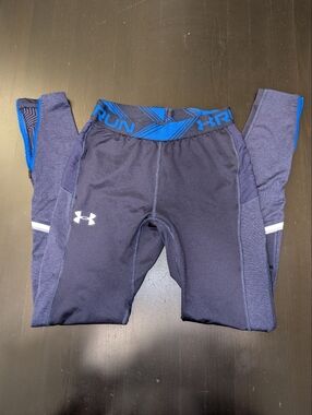 Navy Blue Under Armour Women's Run Tights Size M